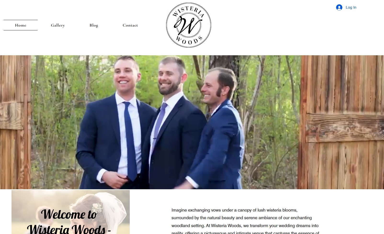 Wisteria Woods Wedding Venue Website